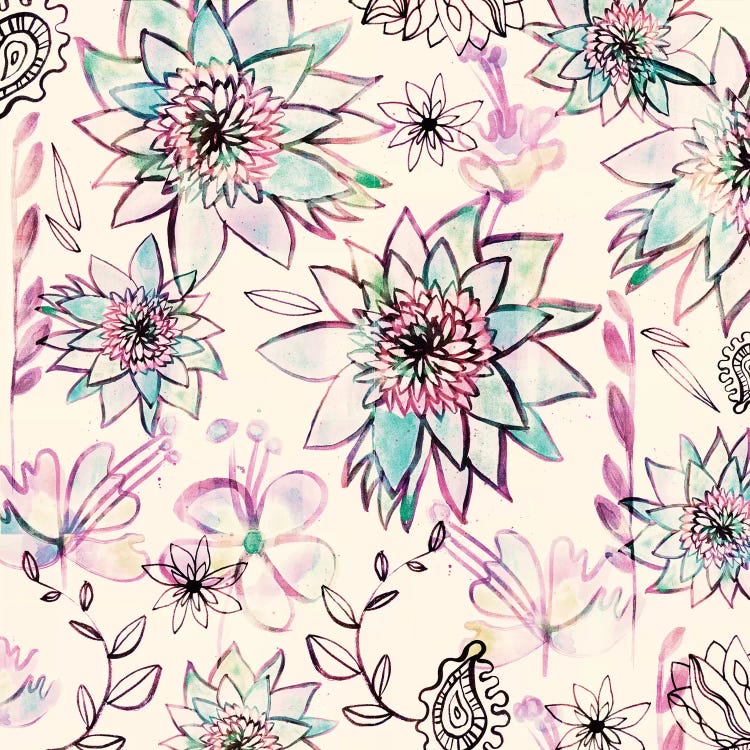 Tropical Blush by Sara Franklin wall art
