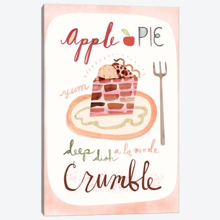 Apple Pie Canvas Print #SFR172} by Sara Franklin Canvas Wall Art