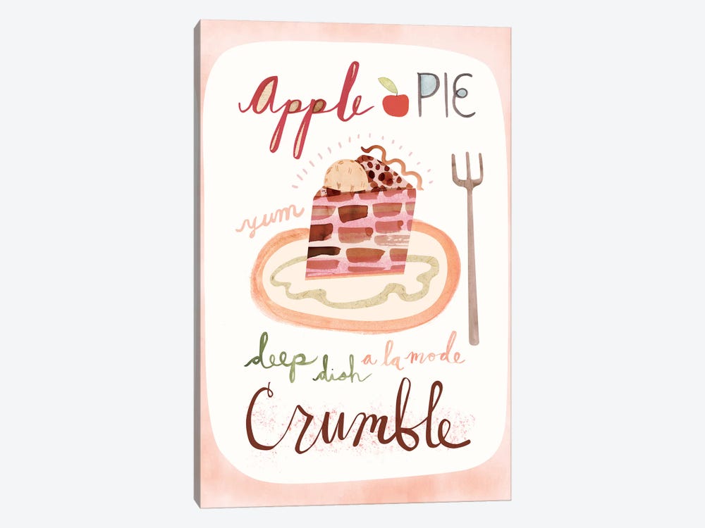 Apple Pie by Sara Franklin 1-piece Canvas Print