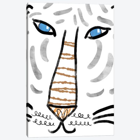 Blue Eyed Tiger Canvas Print #SFR174} by Sara Franklin Canvas Print