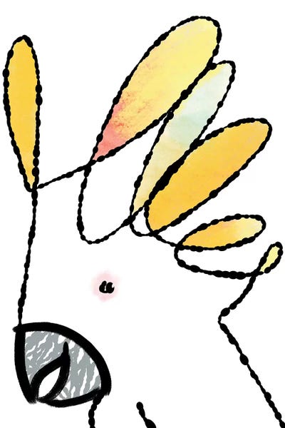 Flirty Cockatoo by Sara Franklin framed wall art