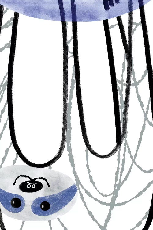 Hanging Sloth by Sara Franklin wall art
