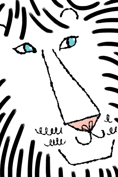 Happy Lion by Sara Franklin wall art