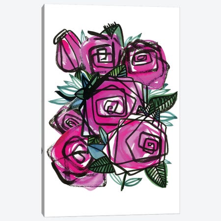 Roses Canvas Print #SFR190} by Sara Franklin Canvas Artwork