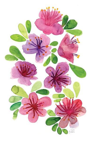 Sara Franklin: Pink Azaleas by Sara Franklin