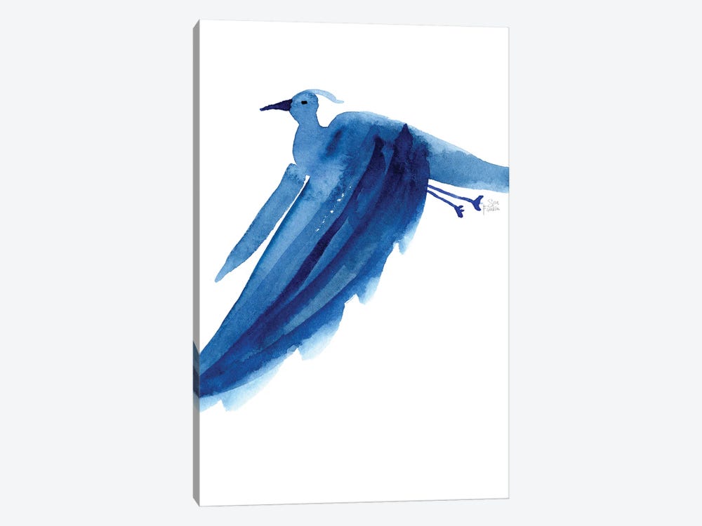Blue Heron by Sara Franklin 1-piece Canvas Art
