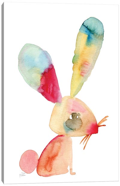Bunny Canvas Art Print - Easter Art