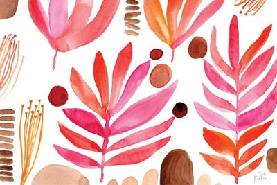 Burnt Leaves by Sara Franklin canvas print