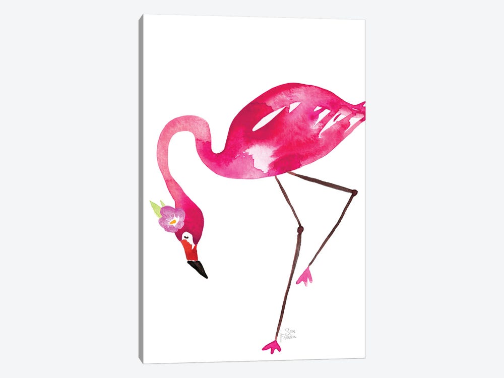 Flamingo Flaunt by Sara Franklin 1-piece Art Print