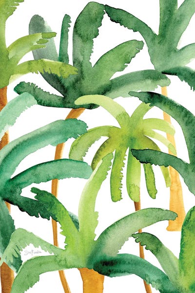 Palms by Sara Franklin framed canvas print