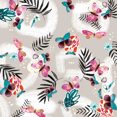 Butterfly Jungle by Sara Franklin framed canvas print