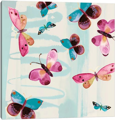 Butterfly Serendipity Canvas Art Print - Sara Franklin