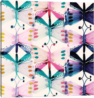 Butterfly Wings Canvas Art Print - Watercolor Art