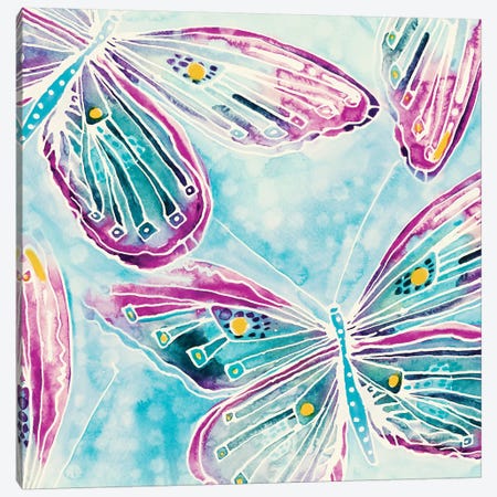 Butterfly Wonder Canvas Print #SFR29} by Sara Franklin Art Print