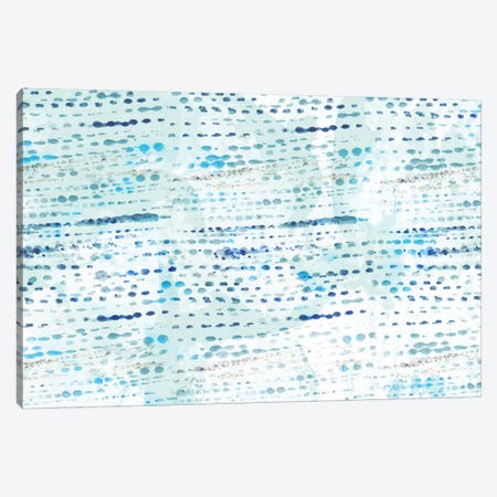 Dotted Blue Canvas Print #SFR49} by Sara Franklin Canvas Print