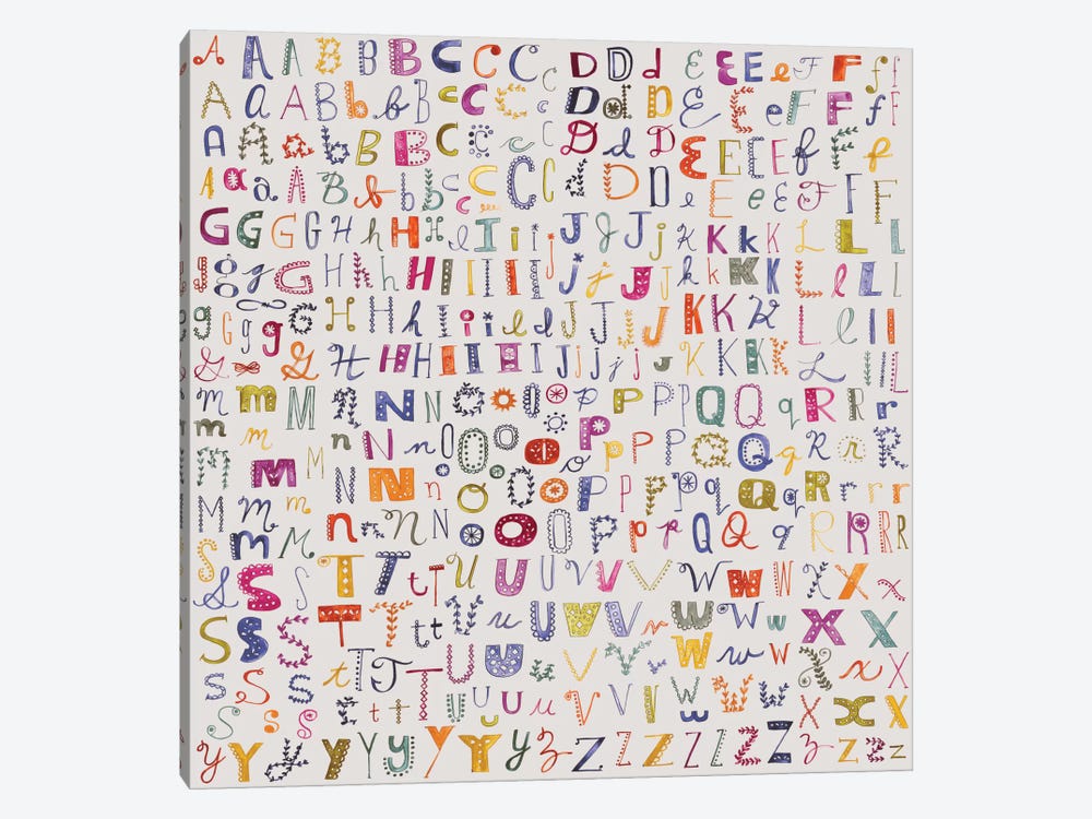 Alphabetical by Sara Franklin 1-piece Art Print