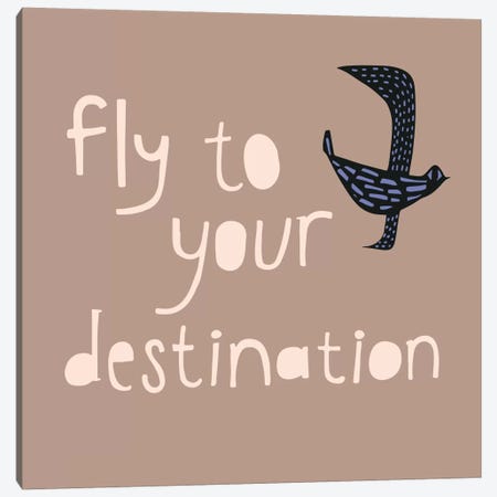 Fly To Your Destination Canvas Print #SFR66} by Sara Franklin Canvas Wall Art