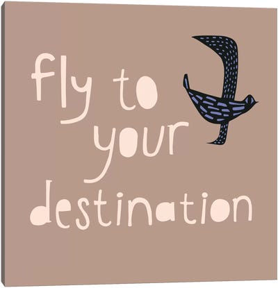 Fly To Your Destination Canvas Art Print - Sara Franklin