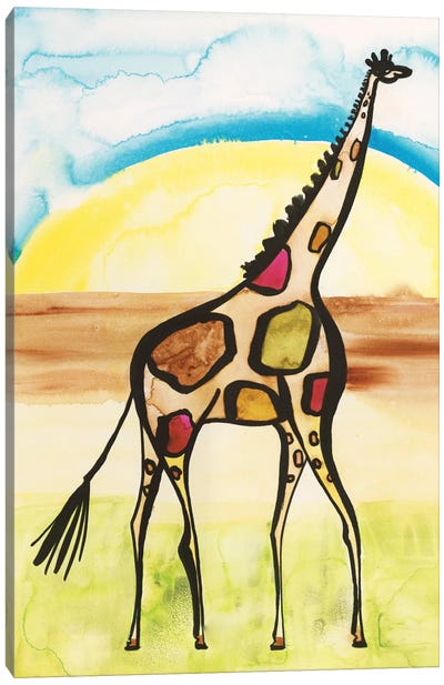 Giraffe Canvas Art Print - Sara Franklin
