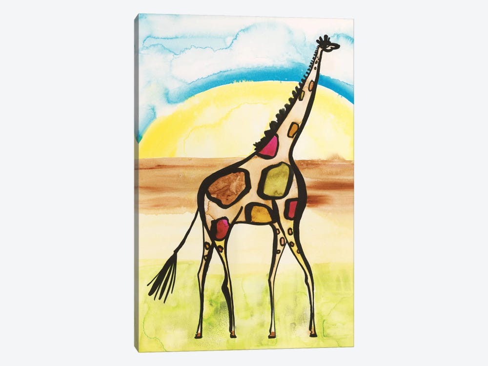 Giraffe by Sara Franklin 1-piece Canvas Print