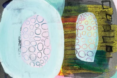 Green Pods by Sara Franklin multi panel art