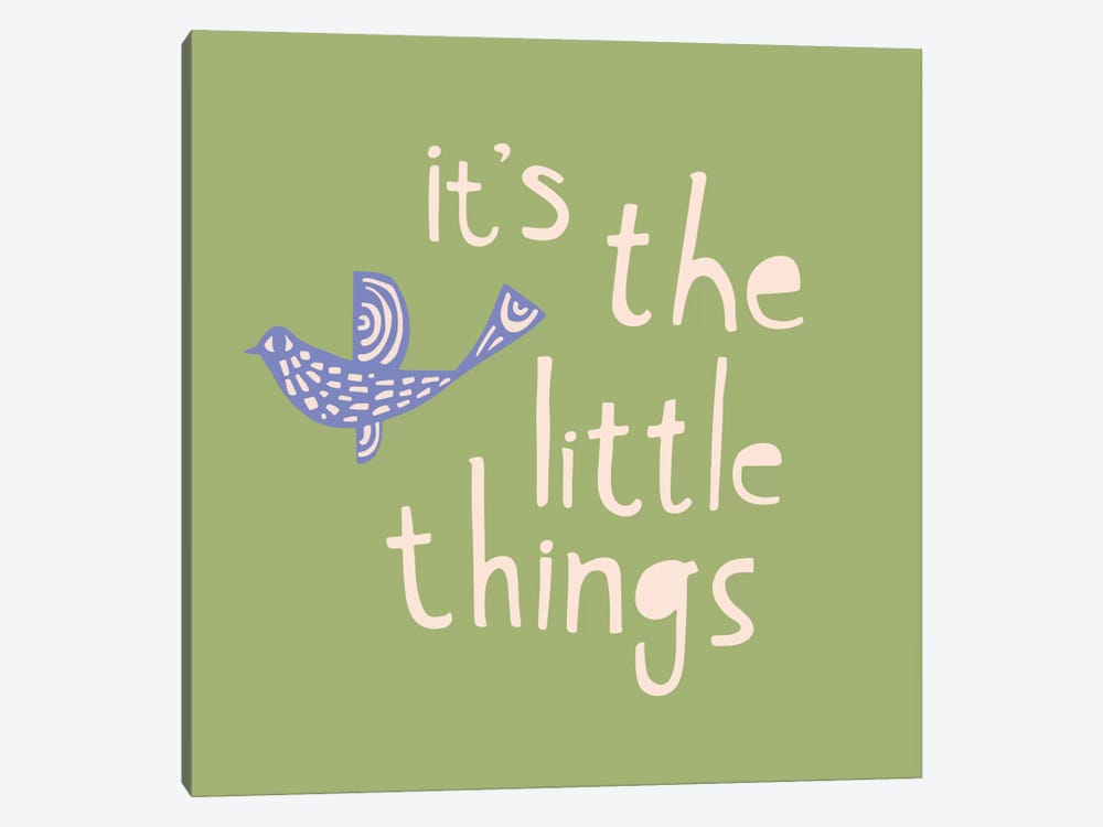 It's The Little Things by Sara Franklin 1-piece Canvas Art Print