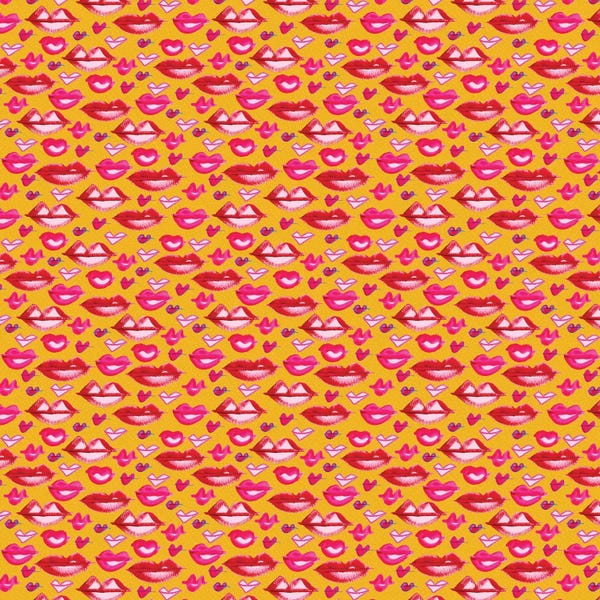 Sara Franklin: Lips Pattern by Sara Franklin