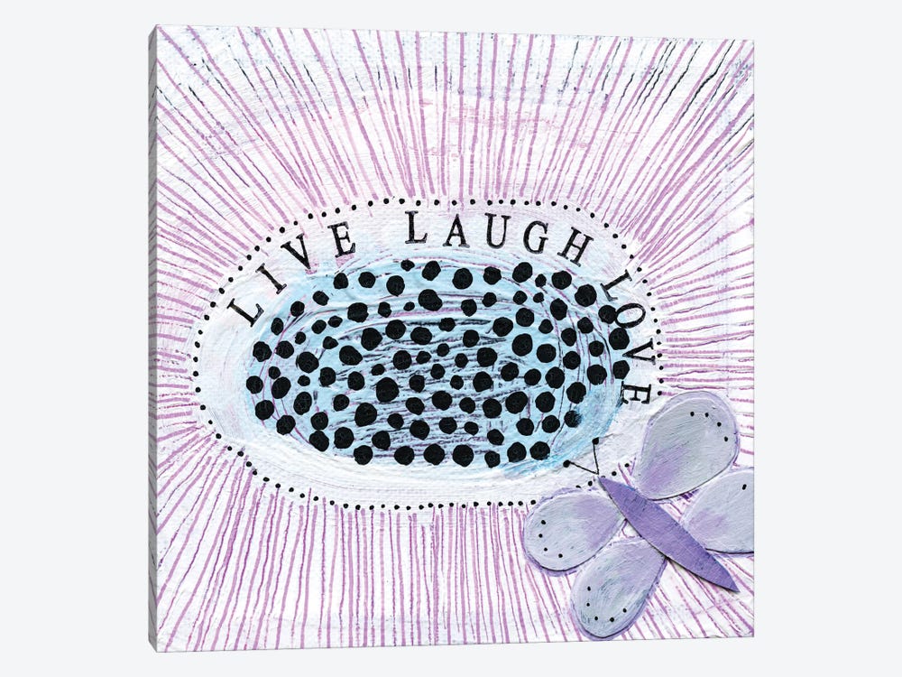 LiveI Laugh! Love! by Sara Franklin 1-piece Canvas Print