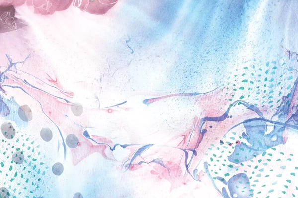 Abstract Watercolors: Marbled Rain by Sara Franklin