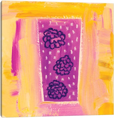 Berry Fizz Canvas Art Print - Pantone Ultra Violet 2018