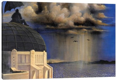 Stormwatch At Griffith's Canvas Art Print - Dome Art