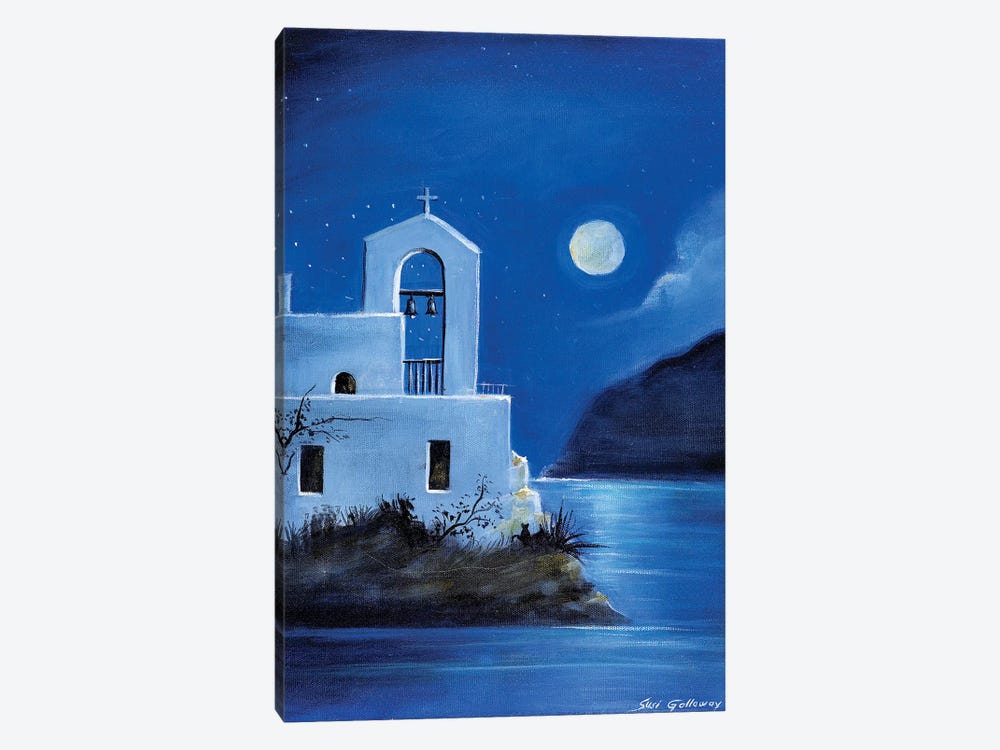Little Church By The Sea by Susi Galloway 1-piece Canvas Print