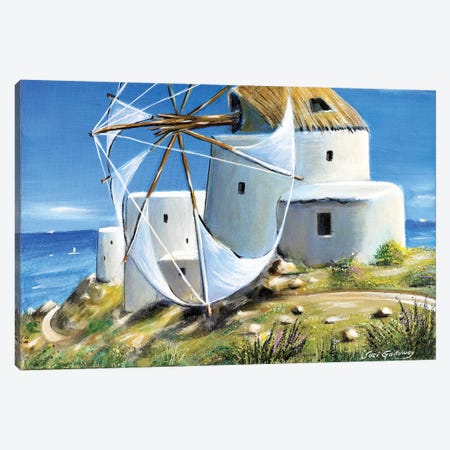 Mill On The Hill Canvas Print #SGA25} by Susi Galloway Canvas Artwork