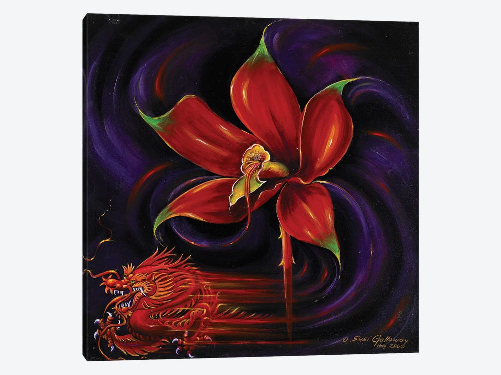 Snap Dragon by Susi Galloway 1-piece Canvas Wall Art