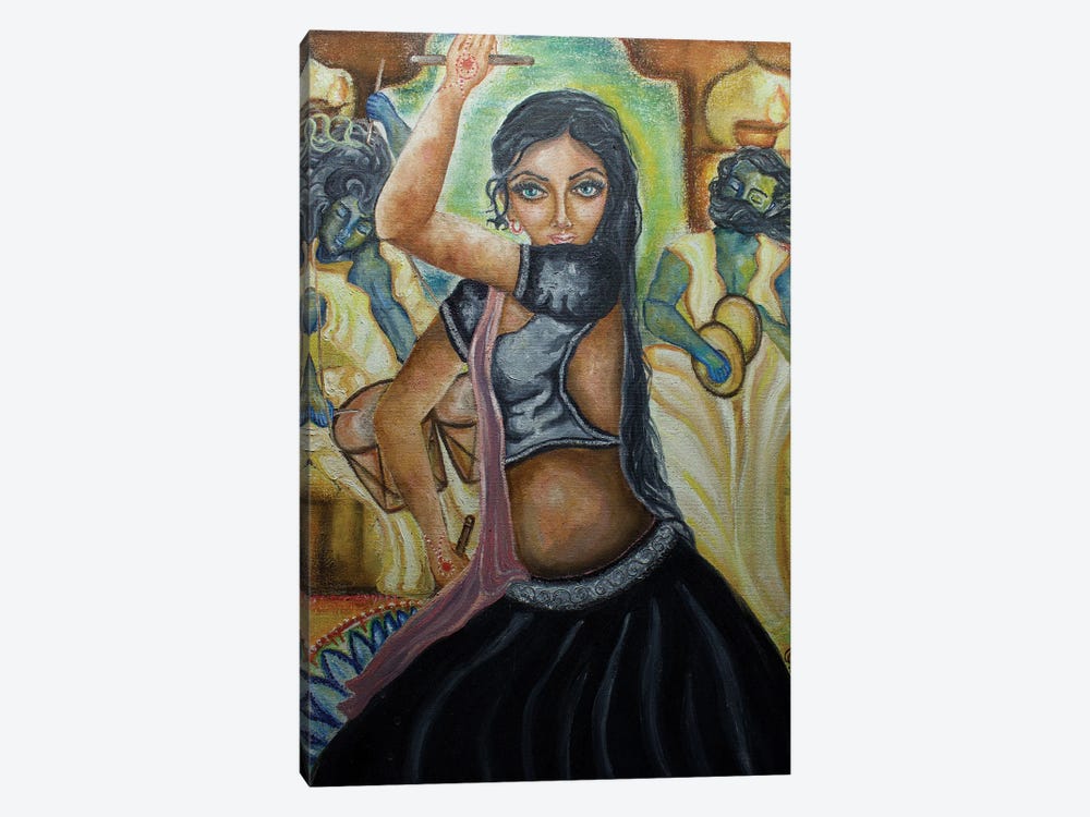 Dance With Me by Sangeetha Bansal 1-piece Canvas Art Print