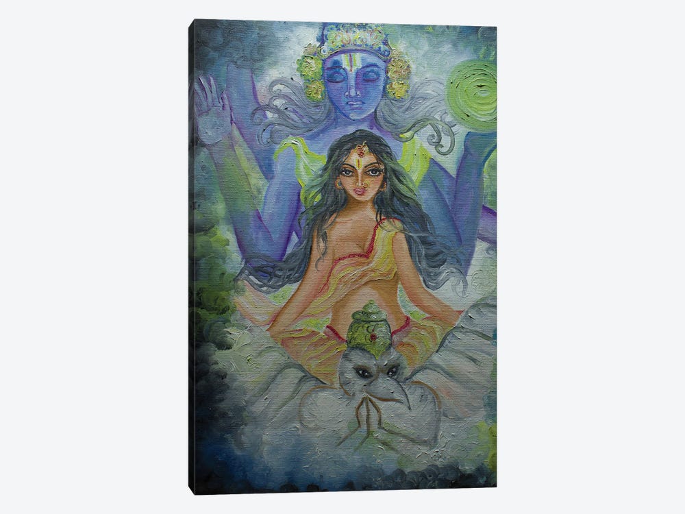 Crown Chakra Goddess by Sangeetha Bansal 1-piece Canvas Artwork