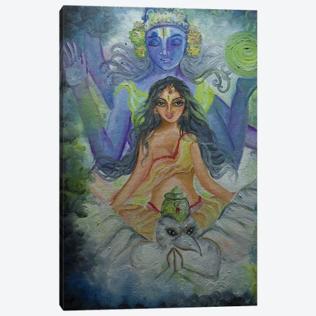 Crown Chakra Goddess Canvas Print #SGB16} by Sangeetha Bansal Canvas Art