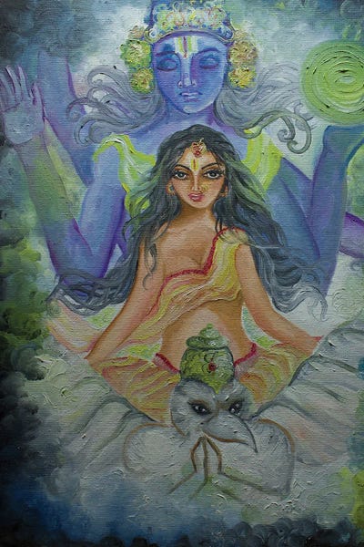 Sangeetha Bansal: Crown Chakra Goddess by Sangeetha Bansal
