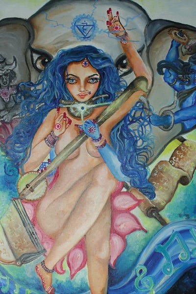 Sangeetha Bansal: Throat Chakra Goddess by Sangeetha Bansal