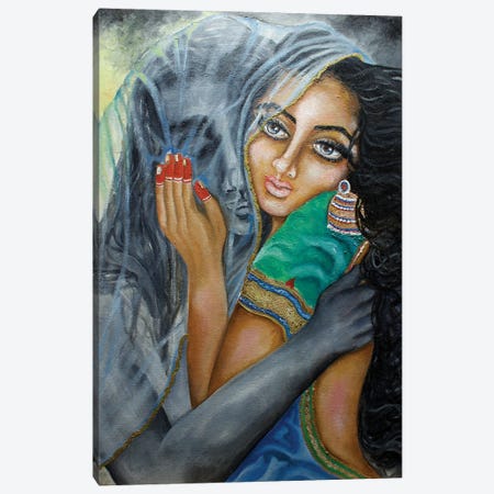 Veiled Love Canvas Print #SGB18} by Sangeetha Bansal Canvas Print