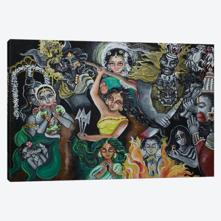 Goddess Sitas Life Canvas Print #SGB19} by Sangeetha Bansal Art Print