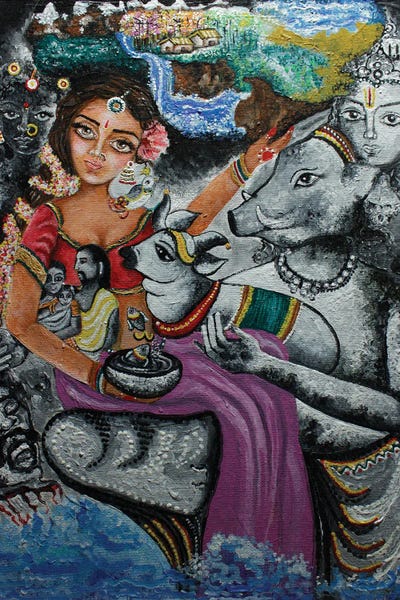 Sangeetha Bansal: Bhoomi Devi (Mother Earth) by Sangeetha Bansal