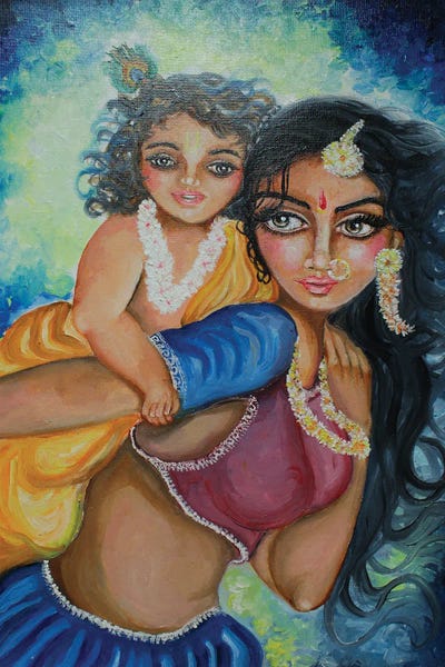 Sangeetha Bansal: Yashoda And Baby Krishna by Sangeetha Bansal