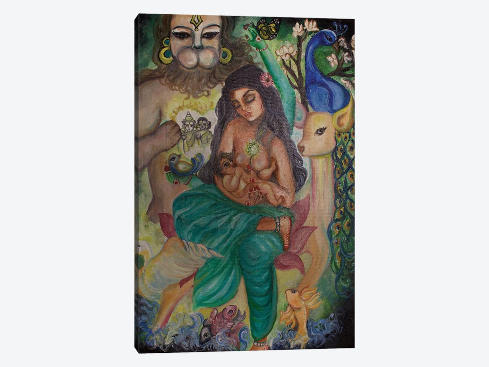 Heart Chakra Goddess by Sangeetha Bansal 1-piece Canvas Art