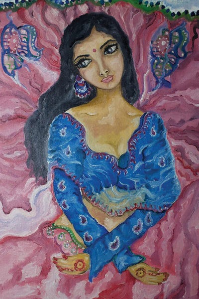 Bride by Sangeetha Bansal art print