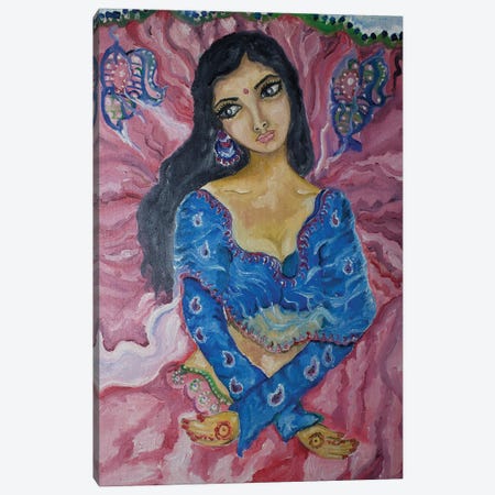 Bride Canvas Print #SGB30} by Sangeetha Bansal Canvas Art Print