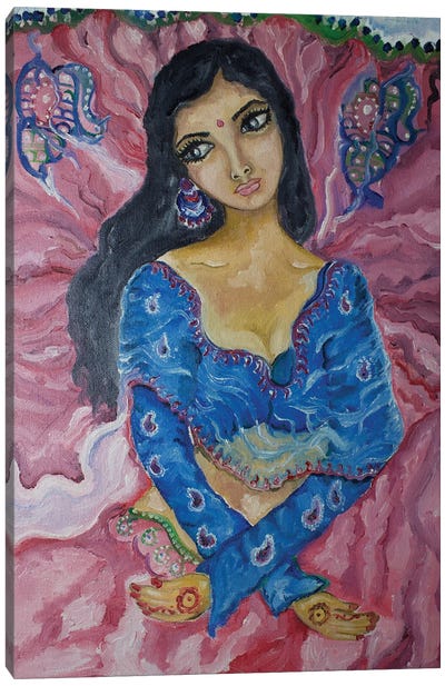 Bride Canvas Art Print - Sangeetha Bansal