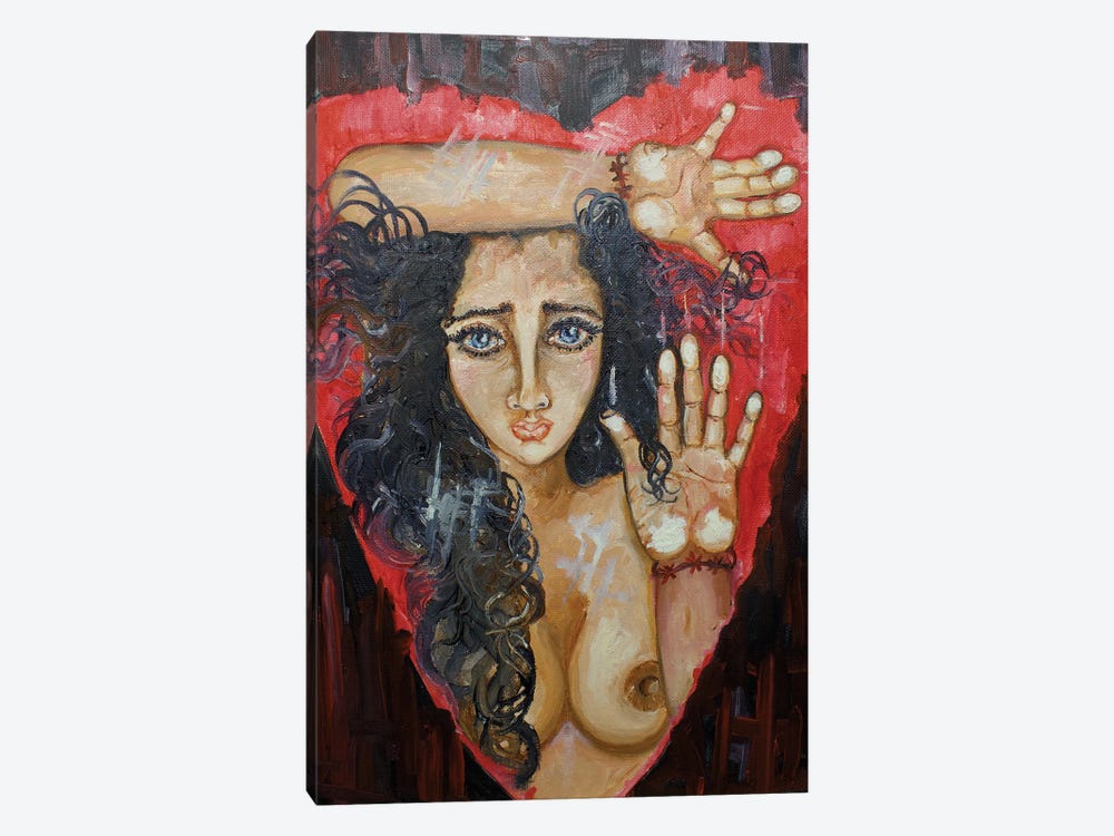 Trapped In Your Heart by Sangeetha Bansal 1-piece Canvas Art