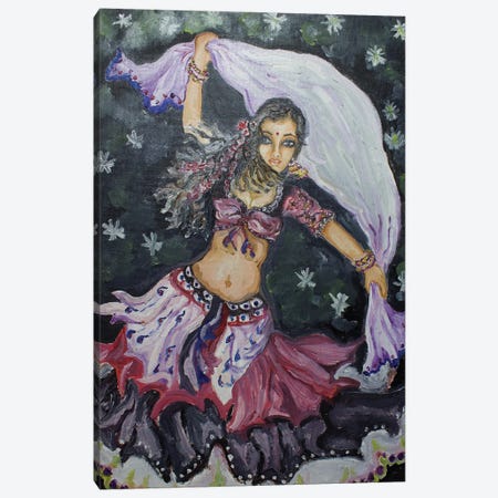 Lady Dancing With The Stars Canvas Print #SGB35} by Sangeetha Bansal Canvas Art