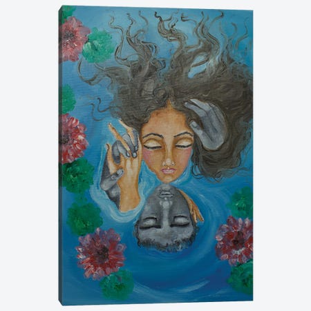 Floating In Love Canvas Print #SGB36} by Sangeetha Bansal Canvas Artwork